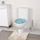 Сиденье для унитаза с крышкой «Аквариум», 40×37 см, мягкое - Фото 2