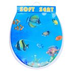 Сиденье для унитаза с крышкой «Аквариум», 40×37 см, мягкое - Фото 8