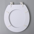 Сиденье для унитаза с крышкой «Ракушки», 40×37 см, мягкое - Фото 5