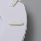 Сиденье для унитаза с крышкой «Ракушки», 40×37 см, мягкое - Фото 6