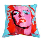 Подушка декоративная интерьерная Pop art 06, 35х35см, атлас, п/э, съемный чехол - Фото 2