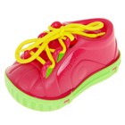 Дидактическая игрушка «Ботинок-шнуровка», в сетке, цвета МИКС - фото 9549314