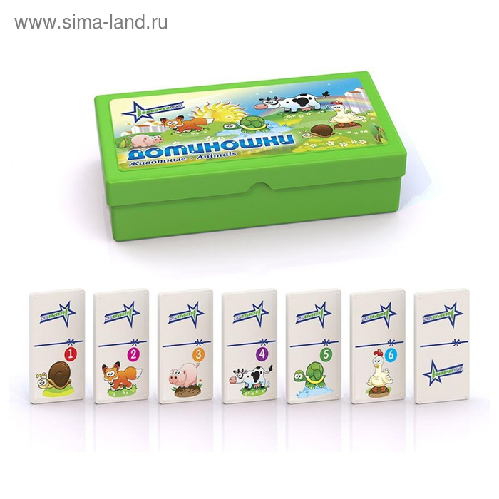 Домино большое "Звери" - Фото 1