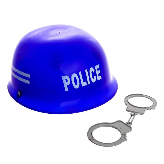 Набор полицейского «Каска», 2 предмета - Фото 1