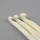 Набор крючков для вязания, d=7/8/9 мм, 14 см, 3 шт., белый - Фото 4