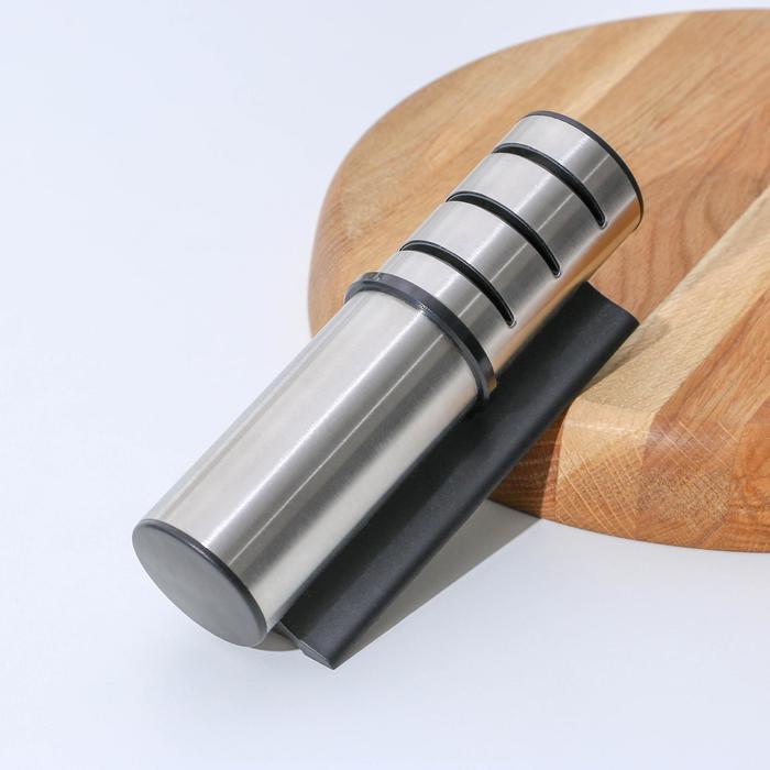 Точилка «Ракета», 18×5,5×5,5 см, для ножей с металлическим, керамическим лезвием и полировкой, цвет МИКС - фото 1896589254