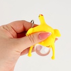 Антистресс - брелок «Курица», игрушка - мялка с водой, с яйцом, жёлтый - Фото 2