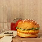 Муляж "Гамбургер" 9х6,5 см - фото 8560879