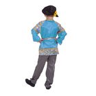 Русский народный костюм для мальчика "Золото на голубом", р-р 72, рост 140 см - Фото 2