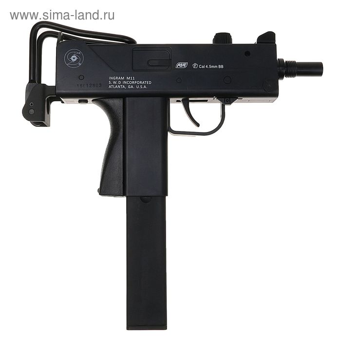 Пистолет-пулемет Ingram M11 GNB пластик/черный/полуавтомат - Фото 1
