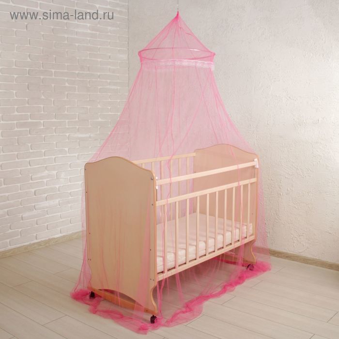 Балдахин на детскую кроватку, с декором, цвета МИКС - Фото 1