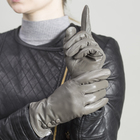 Перчатки женские, размер 7.5, с подкладом, цвет серый - Фото 2