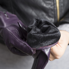 Перчатки женские, размер 7.5, с подкладом, цвет фиолетовый - Фото 3