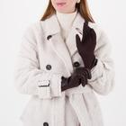 Перчатки женские, безразмерные, с утеплителем, цвет коричневый - Фото 2