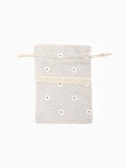 Мешочек подарочный «Ромашка», лён, 10×13.5 см, цвет кремовый - Фото 3