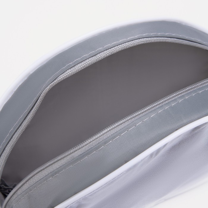 Косметичка на молнии, цвет серый 15623