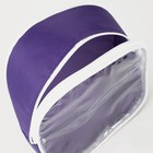 Косметичка на молнии, цвет фиолетовый - Фото 5