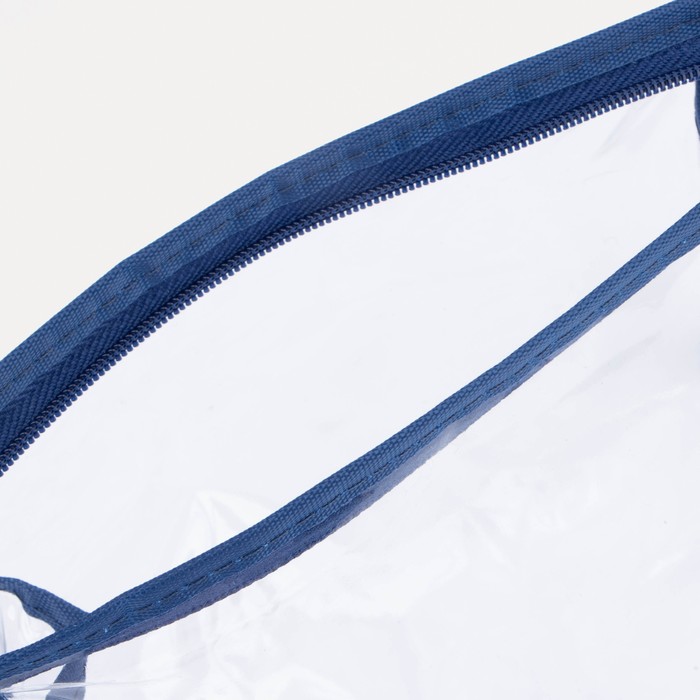 Косметичка на молнии, цвет синий 2430822