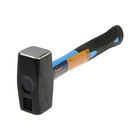 Кувалда кованая ТУНДРА, фиберглассовая трехкомпонентная рукоятка, 1 кг - Фото 4