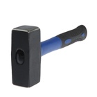 Кувалда кованая ТУНДРА, фиберглассовая трехкомпонентная рукоятка, 1.5 кг - Фото 4