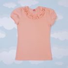 Джемпер (блузка) для девочки, рост 140 см, цвет персиковый CAJ 61633 - Фото 1