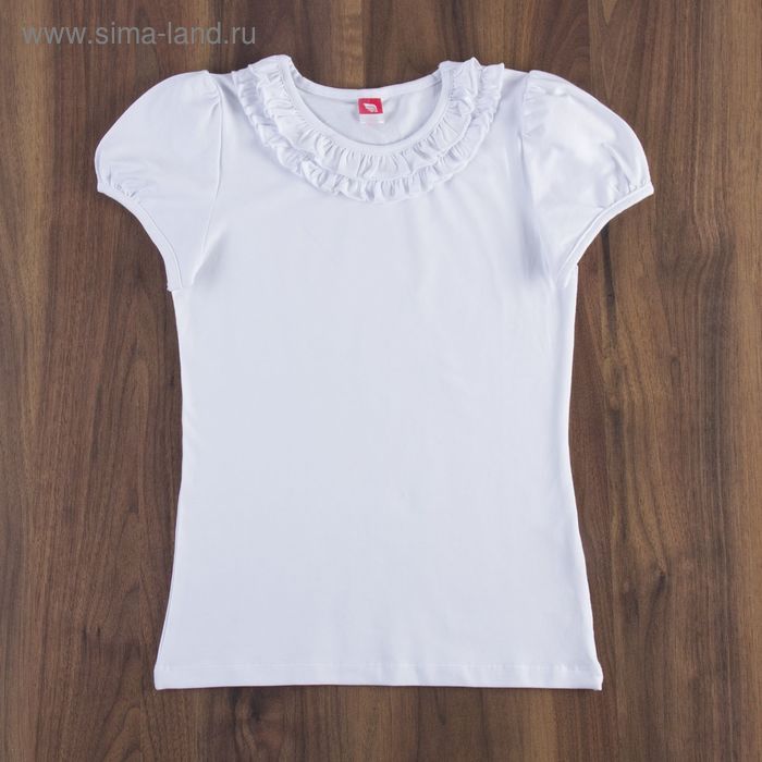 Джемпер (блузка) для девочки, рост 158 см, цвет белый CAJ 61633 - Фото 1