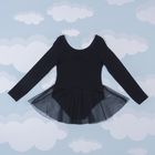 Купальник гимнастический для девочки, рост 98 см, цвет чёрный CAK 4149 - Фото 5