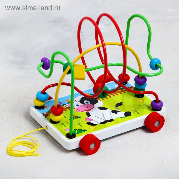 Лабиринт - серпантинка «Коровка», на колесиках - Фото 1