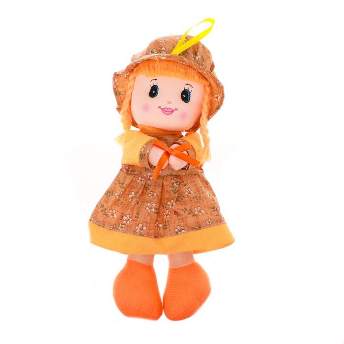 Мягкая кукла «Девочка», панамка в горошек, цвета МИКС - фото 1905413760