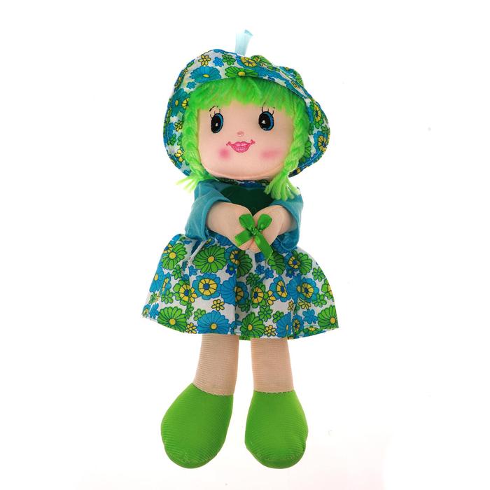 Мягкая кукла «Девочка», панамка в горошек, цвета МИКС - фото 1905413763