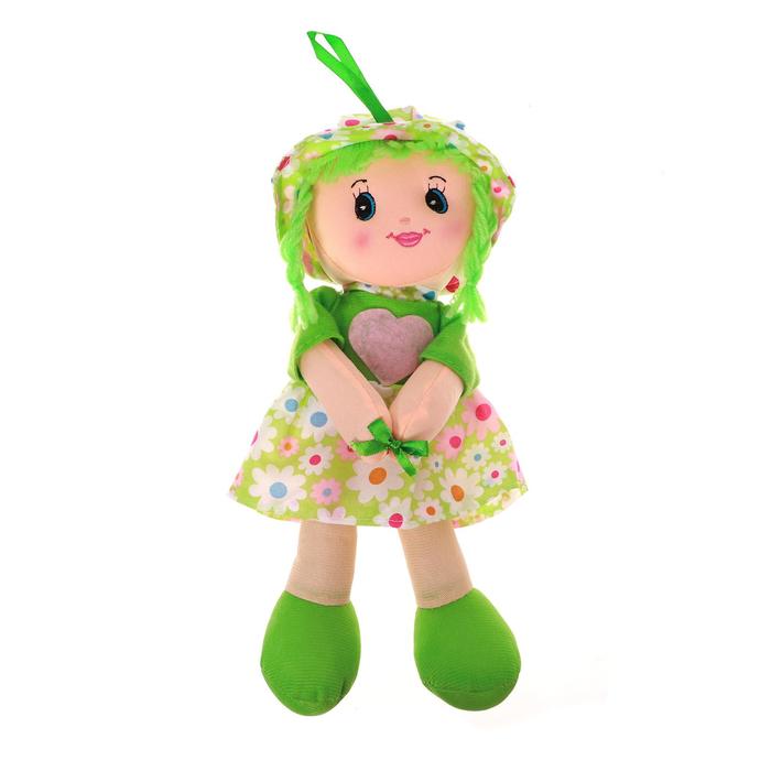 Мягкая кукла «Девочка», панамка в горошек, цвета МИКС - фото 1905413764