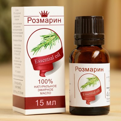 Эфирное масло «Розмарин», флакон-капельница, аннотация, 15 мл
