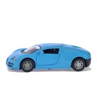 Машина металлическая «СпортКар», инерционная, свет и звук, 1:32, цвет голубой - Фото 2