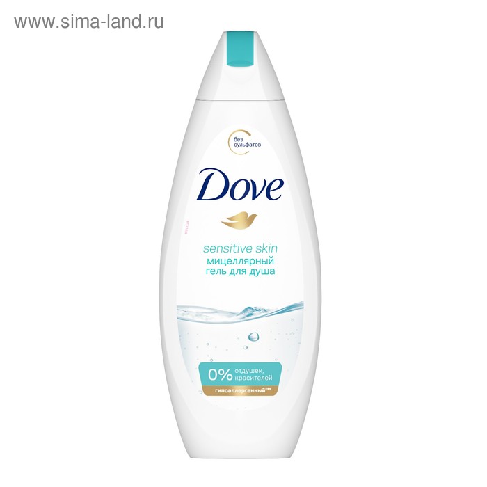 Мицеллярный гель для душа Dove, гипоаллергенный, 250 мл - Фото 1