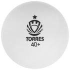 Мяч для настольного тенниса TORRES Training, 1 звезда, 40 мм, 6 шт., цвет белый - Фото 2
