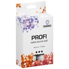 Мяч для настольного тенниса TORRES Profi, 3 звезды, 40 мм, 6 шт., цвет белый - Фото 4