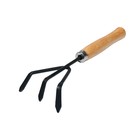 Набор садового инструмента, 2 предмета: рыхлитель, совок, длина 26 см, деревянные ручки, Greengo - Фото 3