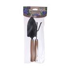 Набор садового инструмента, 2 предмета: рыхлитель, совок, длина 26 см, деревянные ручки, Greengo - Фото 6