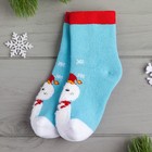 Носки махровые Collorista "Снеговик", 1-2 года (10-12 см) - Фото 1