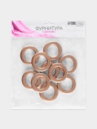 Люверсы для штор, d=3.4/5.5 см, 10 шт., цвет медный - Фото 4