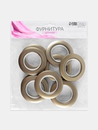 Люверсы для штор, d=4.1/7.5 см, 10 шт., цвет бронзовый - Фото 4