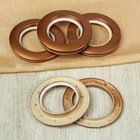 Люверсы для штор, d=4,1/7,5см, 10 шт, цвет медный - Фото 2