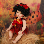 Кукла коллекционная керамика "Малышка Божья коровка" 24 см - Фото 2
