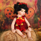 Кукла коллекционная керамика "Малышка Божья коровка" 24 см - Фото 3