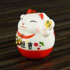 Сувенир кот керамика "Манэки-нэко" неваляшка 8,5х9х8 см - Фото 2