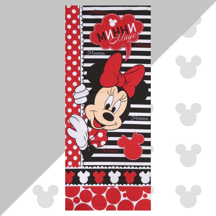 Полотенце пляжное «Минни Маус», 60×140 см, 100% хлопок, 160 г/м² - Фото 1