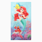 Полотенце пляжное «Принцессы: Ариель», 60×140 см, 100% хлопок, 160 г/м² - Фото 2