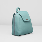 Рюкзак на клапане, 1 отдел на молнии, наружный карман, цвет голубой - Фото 2