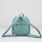 Рюкзак на клапане, 1 отдел на молнии, наружный карман, цвет голубой - Фото 3