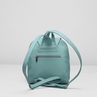 Рюкзак на клапане, 1 отдел на молнии, наружный карман, цвет голубой - Фото 4